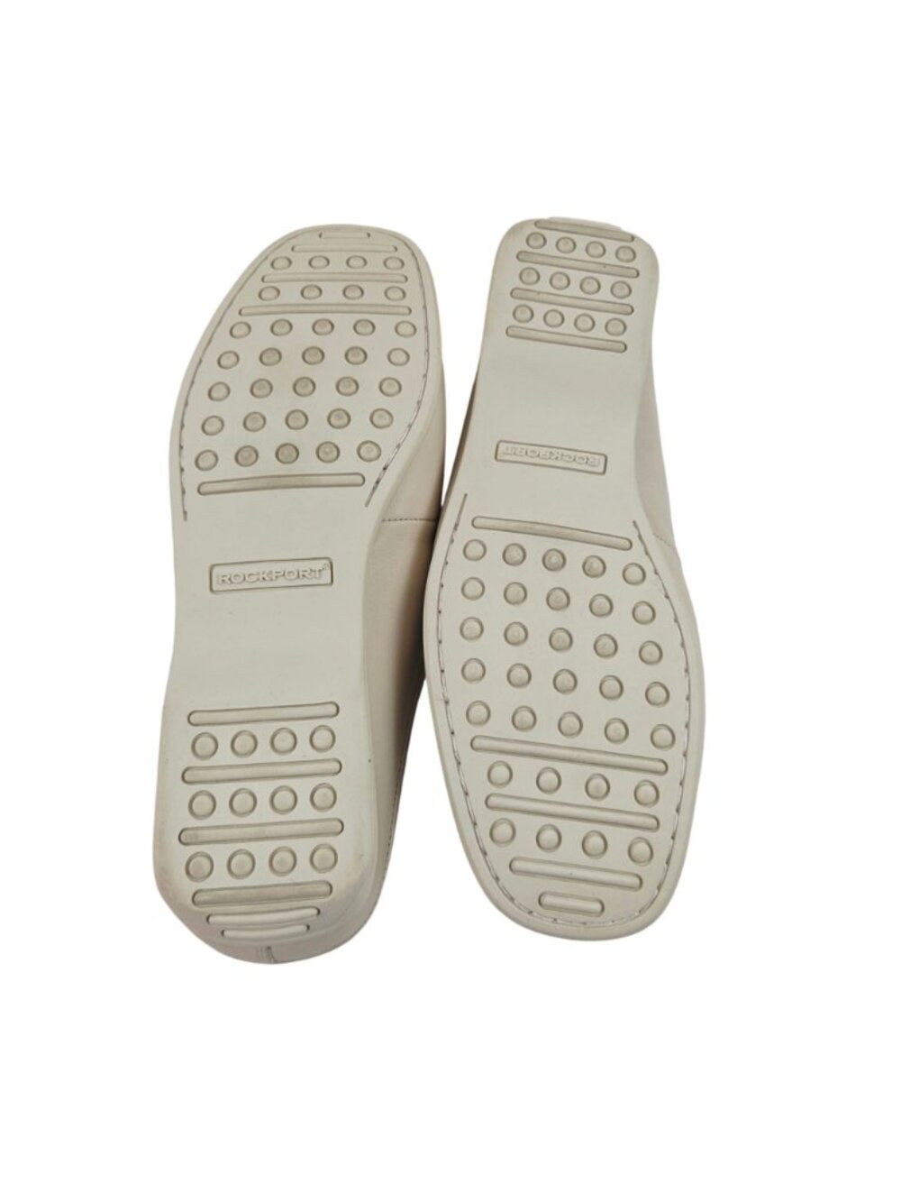 Rockport Mule Loafers Womens Size 9 Beige Leather Perforated Slip On Comfort - Picture 10 of 11